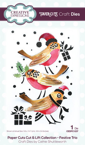 Creative Expressions Cathie Shuttleworth Craft Die Festive Trio (CEDPC1237)
