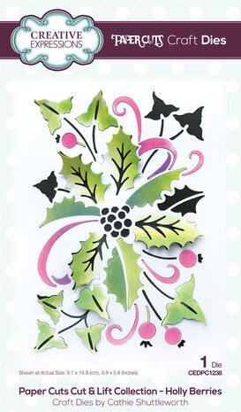 Creative Expressions Cathie Shuttleworth Craft Die Holly Berries (CEDPC1238) Creative Expressions Cathie Shuttleworth Craft Die Holly Berries (CEDPC1238)