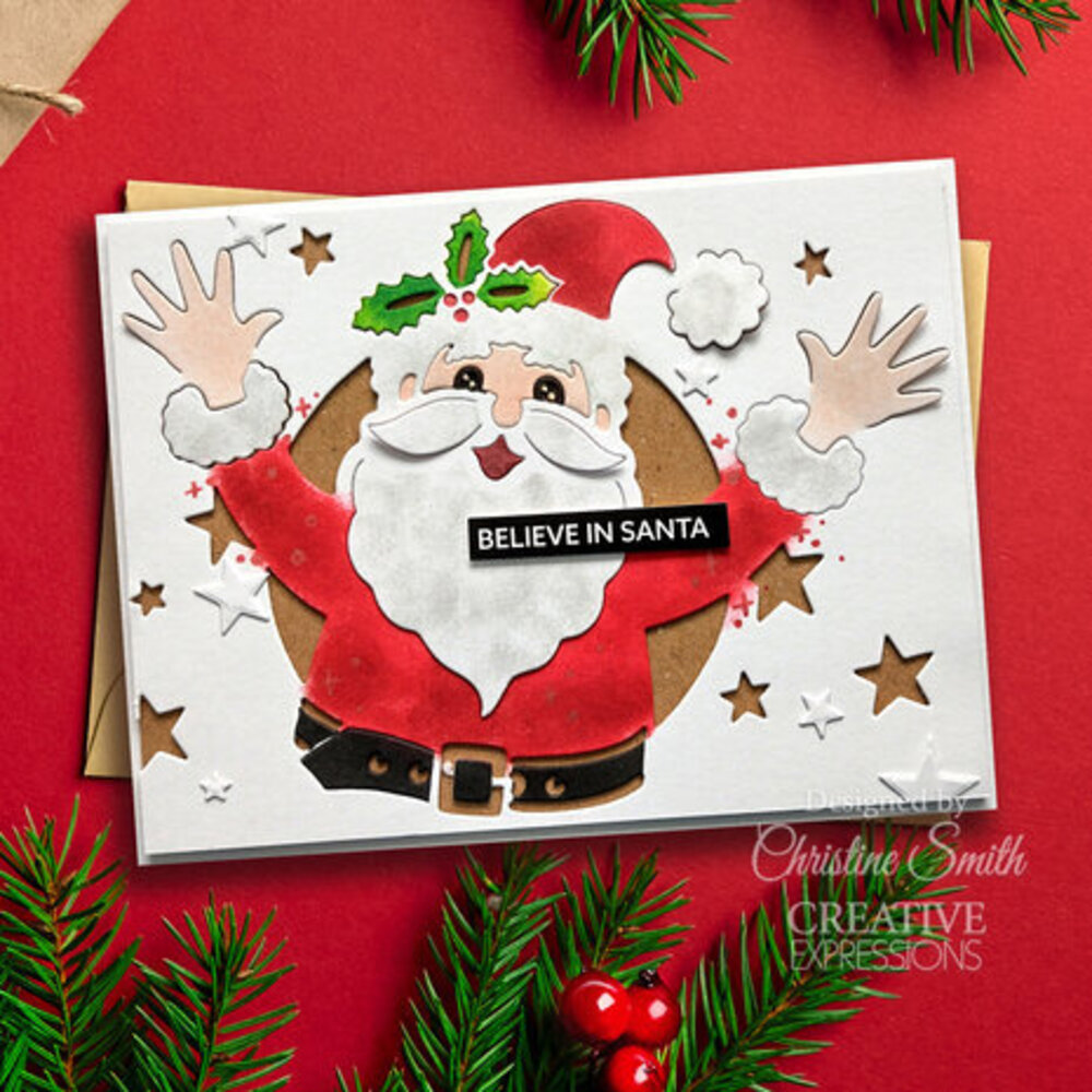 Creative Expressions Cathie Shuttleworth Craft Die Jolly Santa (CEDPC1240) Creative Expressions Cathie Shuttleworth Craft Die Jolly Santa (CEDPC1240)