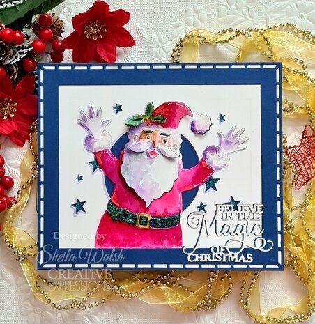 Creative Expressions Cathie Shuttleworth Craft Die Jolly Santa (CEDPC1240) Creative Expressions Cathie Shuttleworth Craft Die Jolly Santa (CEDPC1240)