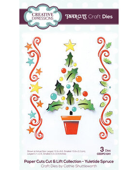 Creative Expressions Cathie Shuttleworth Craft Die Yuletide Spruce (CEDPC1241) Creative Expressions Cathie Shuttleworth Craft Die Yuletide Spruce (CEDPC1241)