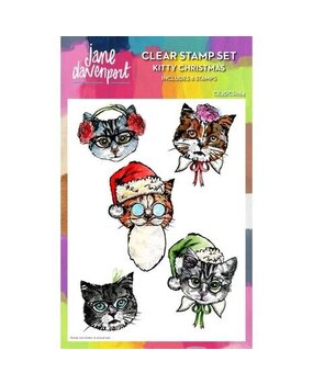 Jane Davenport Clear Stamps Kitty Christmas (CEJDCS024) Jane Davenport Clear Stamps Kitty Christmas (CEJDCS024)