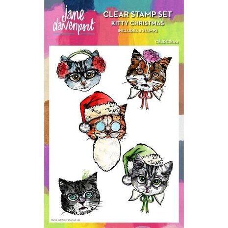 Jane Davenport Clear Stamps Kitty Christmas (CEJDCS024) Jane Davenport Clear Stamps Kitty Christmas (CEJDCS024)