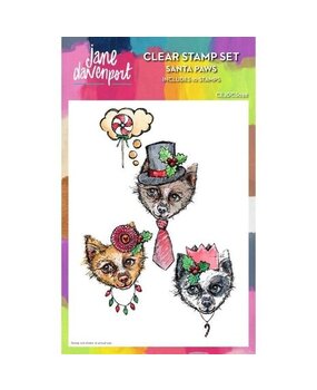 Jane Davenport Clear Stamps Santa Paws (CEJDCS028) Jane Davenport Clear Stamps Santa Paws (CEJDCS028)