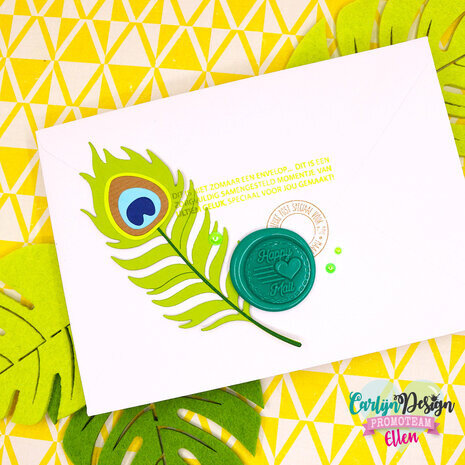 Carlijn Design Wax Seal Stamper 1 Inch Happy Mail 2 (CDWX-0031) Carlijn Design Wax Seal Stamper 1 Inch Happy Mail 2 (CDWX-0031)