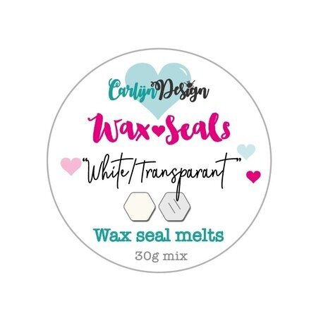Carlijn Design Wax Seal Melts White/Transparant (CDWX-0034)