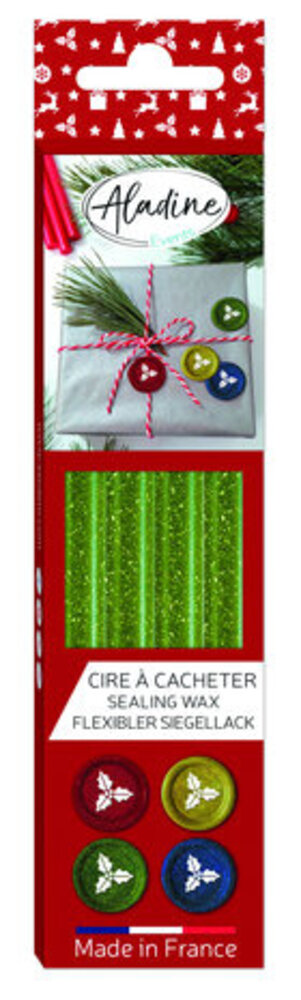 Aladine Wax Stick Glitter Green (72455) Aladine Wax Stick Glitter Green (72455)