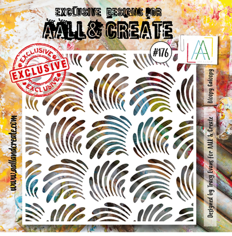 AALL and Create Masking Stencil 6x6 Inch Bloopy Galoopy (AALL-PC-176)