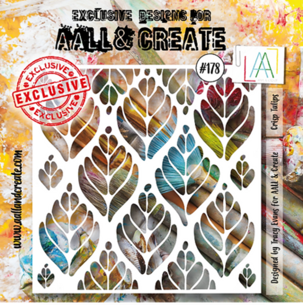 AALL and Create Masking Stencil 6x6 Inch Crisp Tulips (AALL-PC-178) AALL and Create Masking Stencil 6x6 Inch Crisp Tulips (AALL-PC-178)