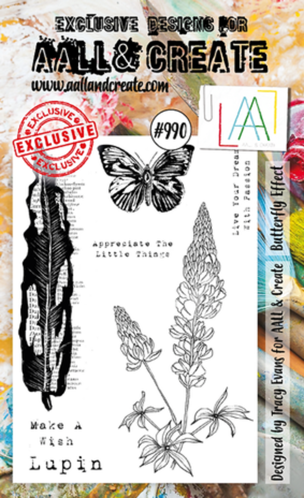 AALL and Create Clear Stamp Set A6 Butterfly Effect (AALL-TP-990) AALL and Create Clear Stamp Set A6 Butterfly Effect (AALL-TP-990)