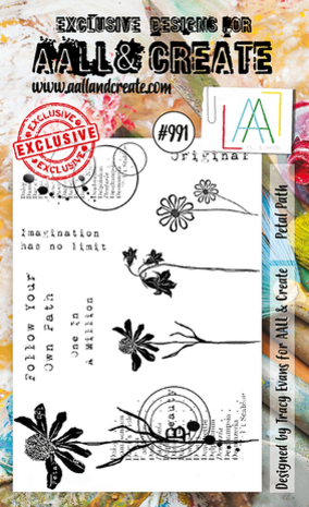 AALL and Create Clear Stamp Set A6 Petal Path (AALL-TP-991) AALL and Create Clear Stamp Set A6 Petal Path (AALL-TP-991)