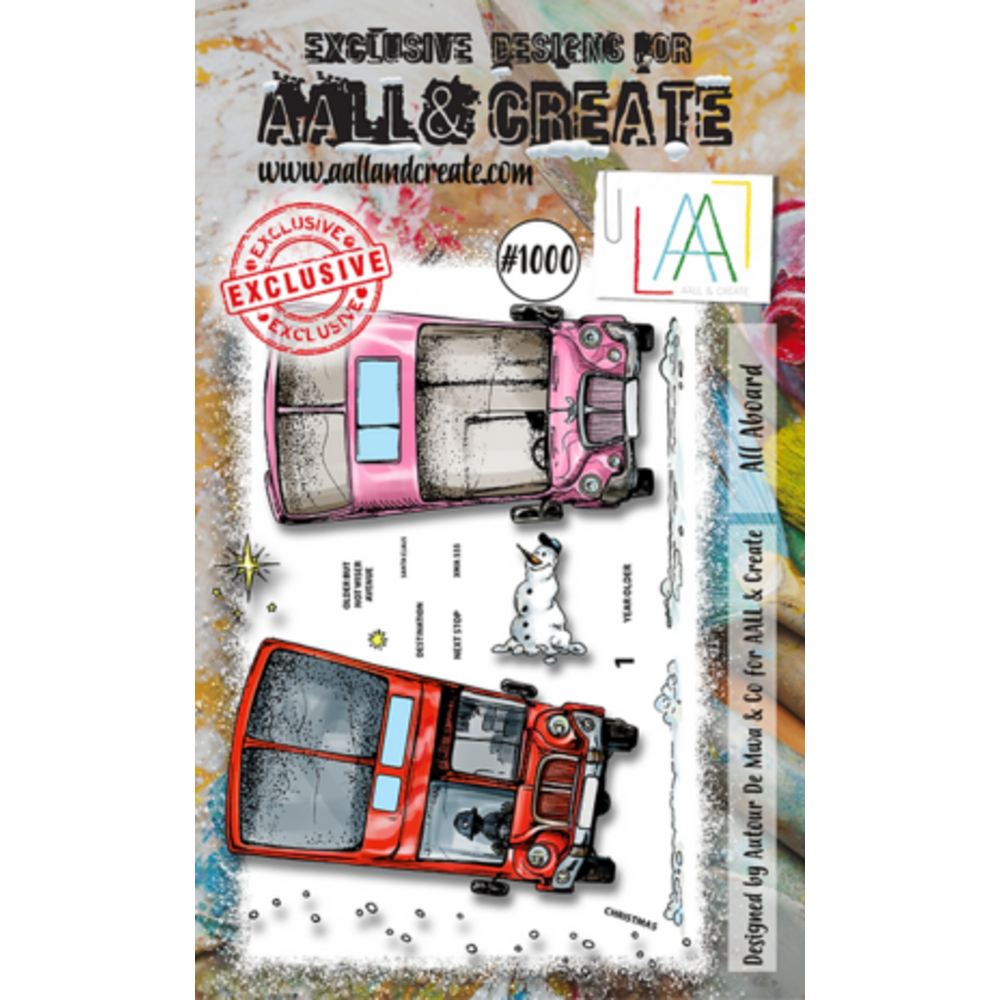 AALL and Create Clear Stamp Set A6 All Aboard (AALL-TP-1000) - Paperpads.nl