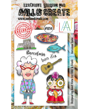 AALL and Create Clear Stamp Set A6 Barcelona Spain (AALL-TP-1014)* AALL and Create Clear Stamp Set A6 Barcelona Spain (AALL-TP-1014)*