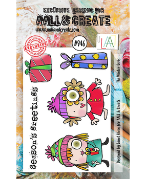 AALL and Create Clear Stamp Set A7 The Winter Girls (AALL-TP-946)
