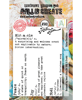AALL and Create Clear Stamp Set A7 Define Christmas (AALL-TP-948) AALL and Create Clear Stamp Set A7 Define Christmas (AALL-TP-948)