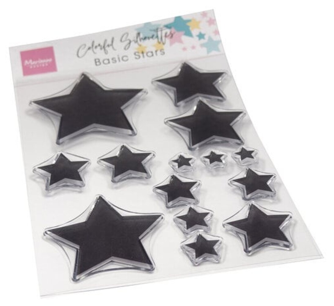Marianne Design Colorful Silhouette Clear Stamps Basic Stars (CS1148) Marianne Design Colorful Silhouette Clear Stamps Basic Stars (CS1148)