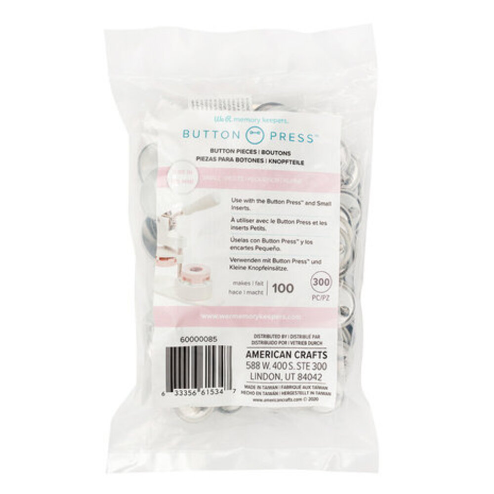 We R Memory Keepers Button Press Bulk Refill Pack Small (300pcs) (60000085) We R Memory Keepers Button Press Bulk Refill Pack Small (300pcs) (60000085)