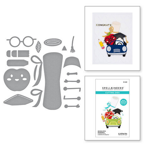 Spellbinders Gnome Drive Graduation Dies (S3-488)