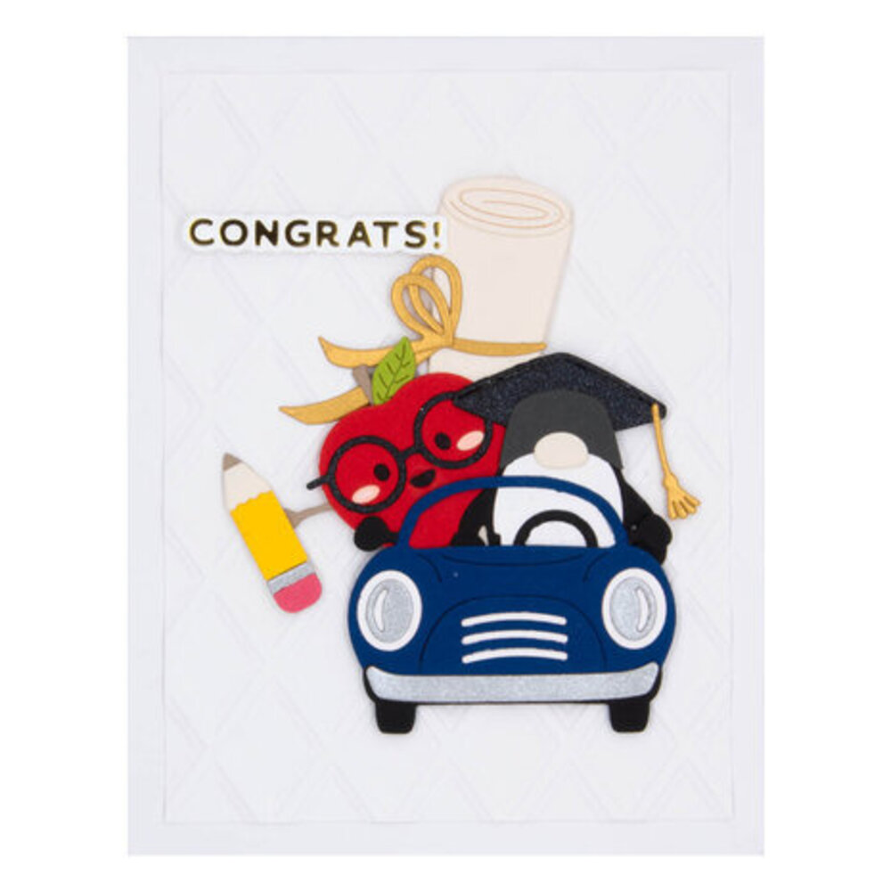 Spellbinders Gnome Drive Graduation Dies (S3-488)