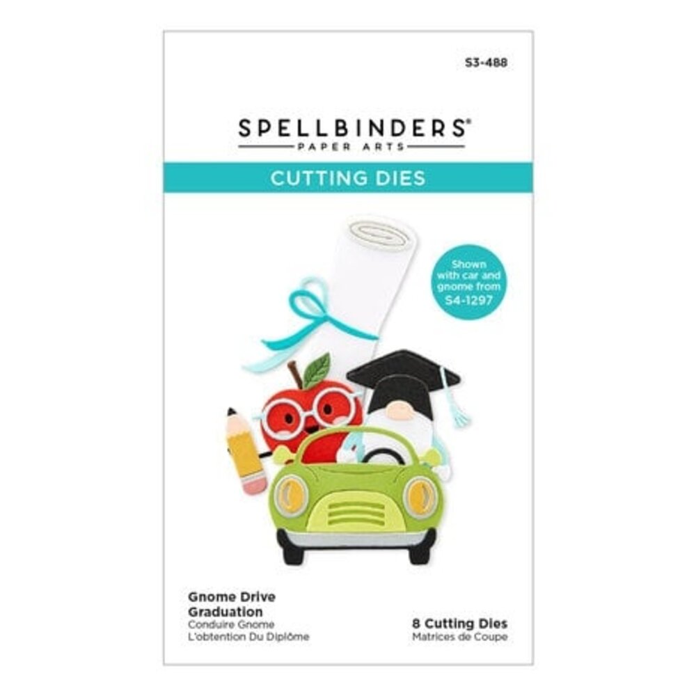 Spellbinders Gnome Drive Graduation Dies (S3-488)