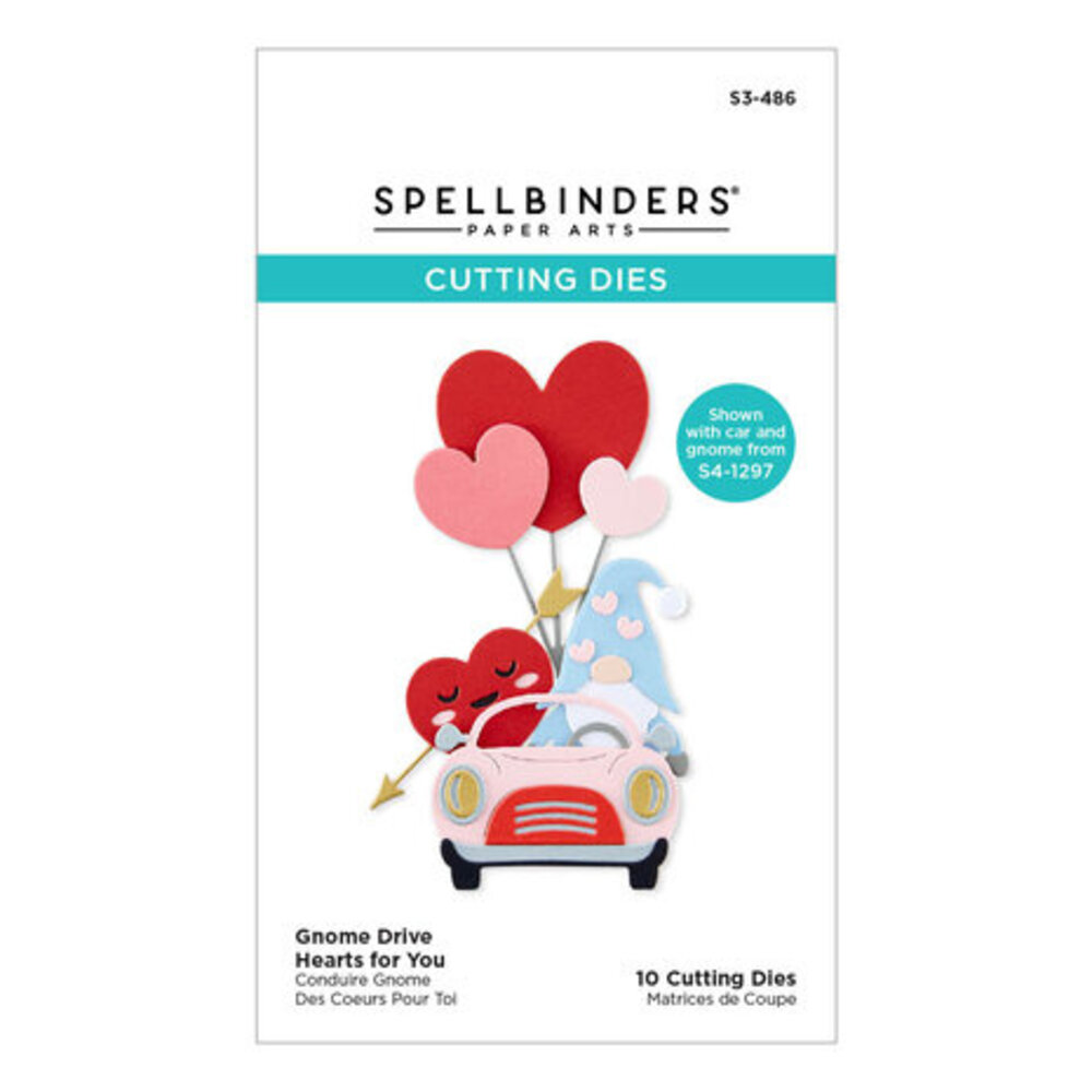 Spellbinders Gnome Drive Hearts for You Dies (S3-486) Spellbinders Gnome Drive Hearts for You Dies (S3-486)