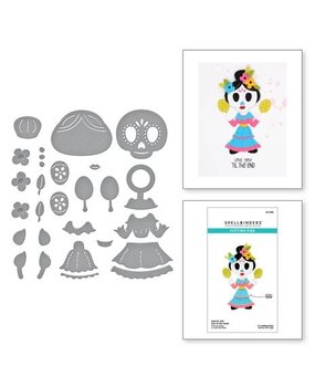 Spellbinders Dancin' Halloween Dancin' Day of the Dead Girl Dies (S4-1309)
