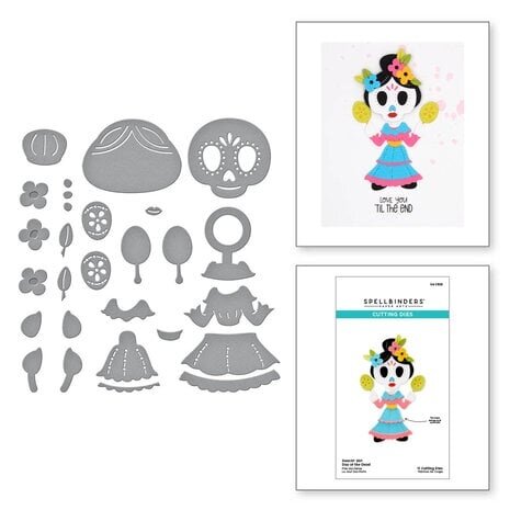 Spellbinders Dancin' Halloween Dancin' Day of the Dead Girl Dies (S4-1309)