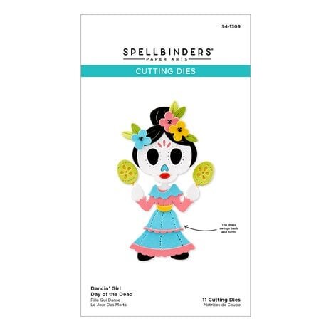 Spellbinders Dancin' Halloween Dancin' Day of the Dead Girl Dies (S4-1309)