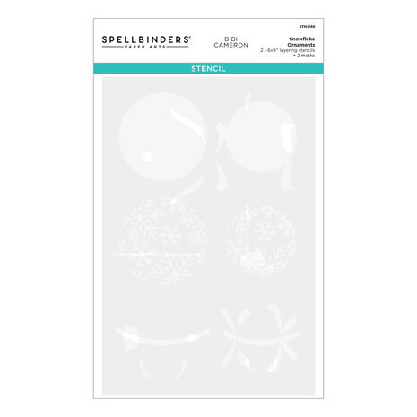 Spellbinders Bibi's Snowflakes Snowflake Ornaments Stencil (STN-065) Spellbinders Bibi's Snowflakes Snowflake Ornaments Stencil (STN-065)