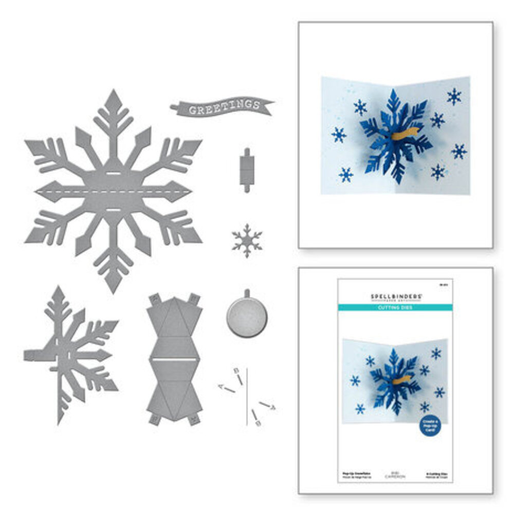 Spellbinders Bibi's Snowflakes Pop-Up Snowflake Dies (S6-212) Spellbinders Bibi's Snowflakes Pop-Up Snowflake Dies (S6-212)
