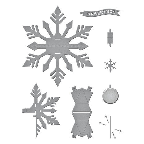 Spellbinders Bibi's Snowflakes Pop-Up Snowflake Dies (S6-212) Spellbinders Bibi's Snowflakes Pop-Up Snowflake Dies (S6-212)