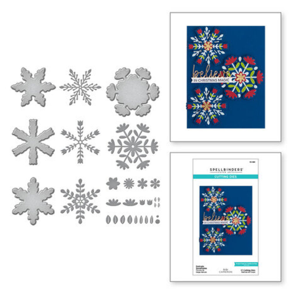 Spellbinders Bibi's Snowflakes Delicate Snowflakes Dies (S5-594) Spellbinders Bibi's Snowflakes Delicate Snowflakes Dies (S5-594)