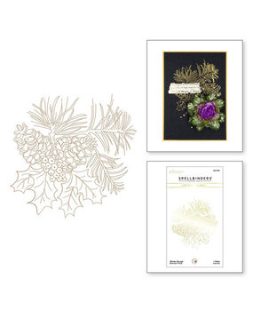 Spellbinders Snow Garden Winter Bough Hot Foil Plate (GLP-431) Spellbinders Snow Garden Winter Bough Hot Foil Plate (GLP-431)