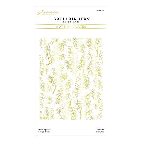 Spellbinders Glimmer for the Holidays Pine Sprays Hot Foil Plate (GLP-424) Spellbinders Glimmer for the Holidays Pine Sprays Hot Foil Plate (GLP-424)