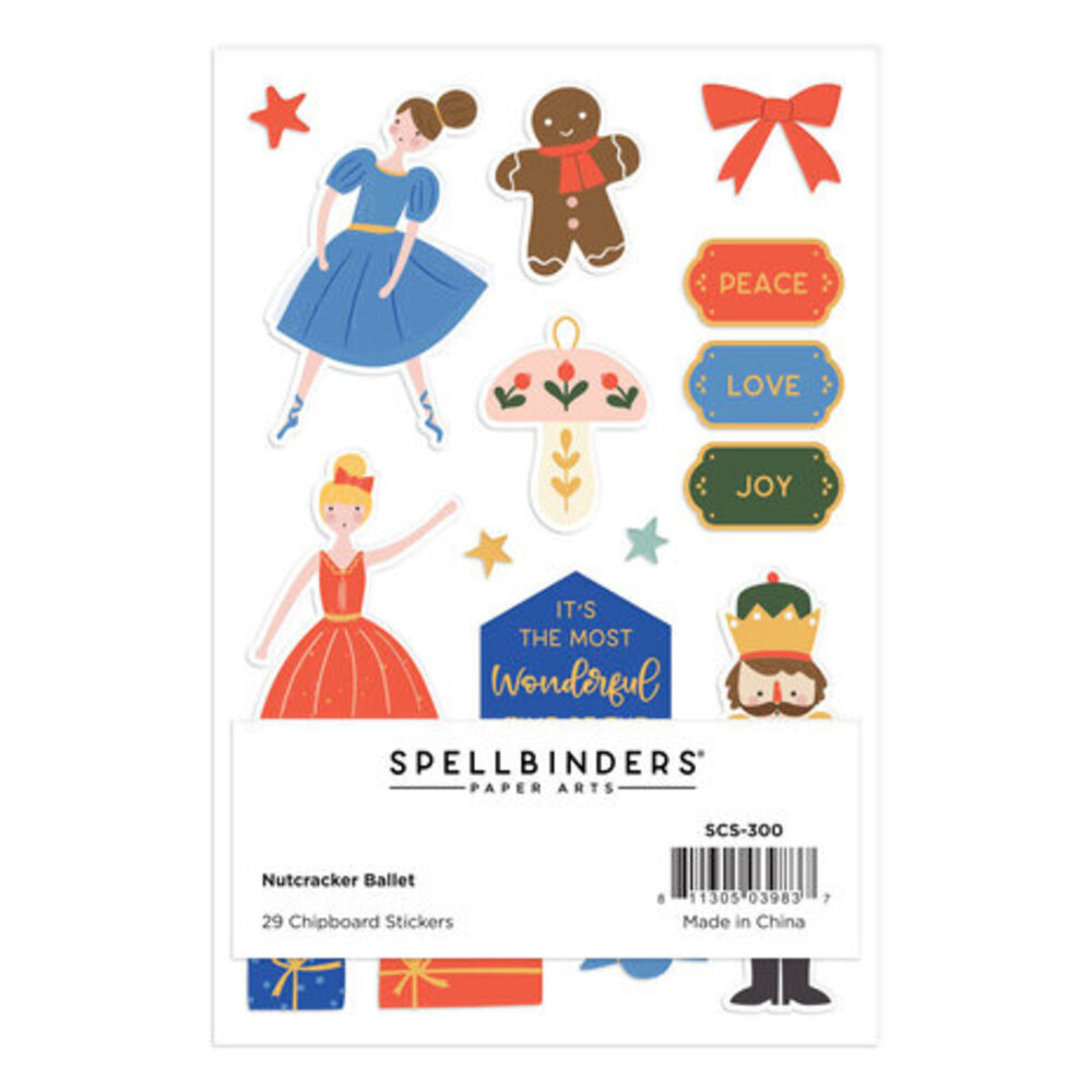 Spellbinders Nutcracker Ballet Chipboard Stickers (SCS-300) Spellbinders Nutcracker Ballet Chipboard Stickers (SCS-300)