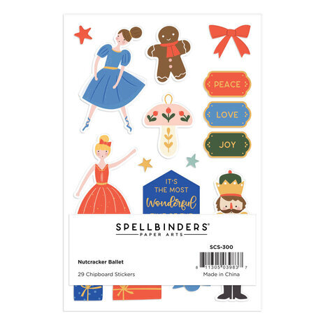 Spellbinders Nutcracker Ballet Chipboard Stickers (SCS-300) Spellbinders Nutcracker Ballet Chipboard Stickers (SCS-300)