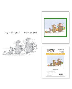 Spellbinders House-Mouse Designs Drummer Mice Cling Rubber Stamp (RSC-014) Spellbinders House-Mouse Designs Drummer Mice Cling Rubber Stamp (RSC-014)
