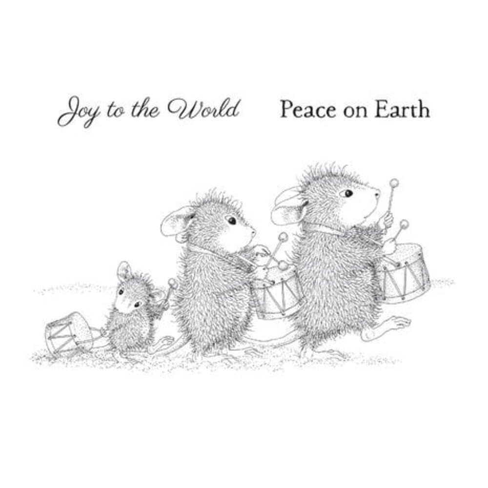 Spellbinders House-Mouse Designs Drummer Mice Cling Rubber Stamp (RSC-014) Spellbinders House-Mouse Designs Drummer Mice Cling Rubber Stamp (RSC-014)
