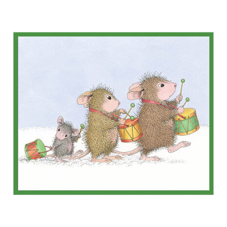 Spellbinders House-Mouse Designs Drummer Mice Cling Rubber Stamp (RSC-014) Spellbinders House-Mouse Designs Drummer Mice Cling Rubber Stamp (RSC-014)