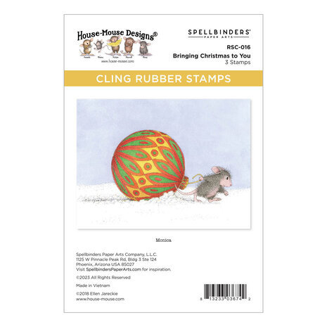 Spellbinders House-Mouse Designs Bringing Christmas to You Cling Rubber Stamp (RSC-016) Spellbinders House-Mouse Designs Bringing Christmas to You Cling Rubber Stamp (RSC-016)