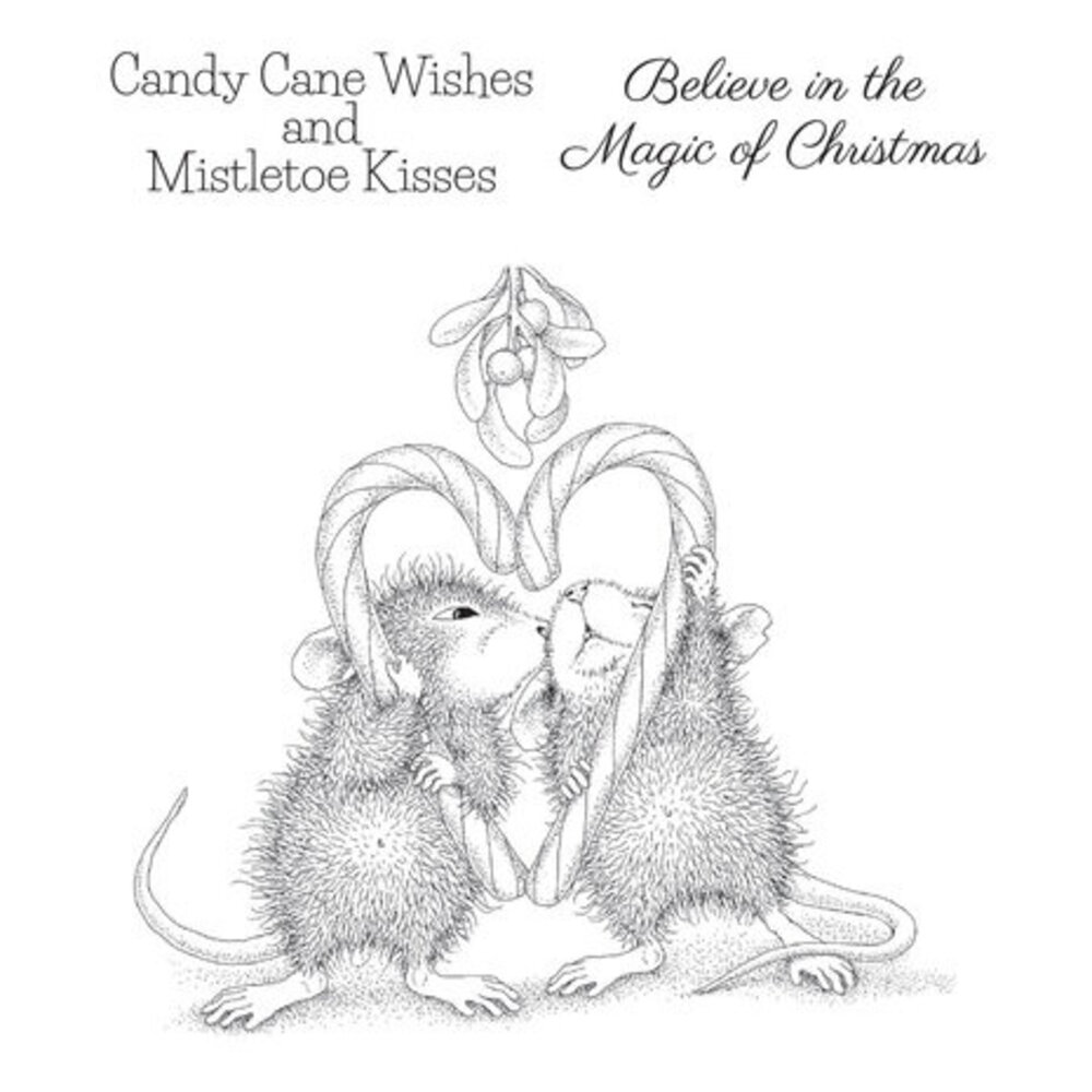 Spellbinders House-Mouse Designs Mistletoe Kiss Cling Rubber Stamp (RSC-017) Spellbinders House-Mouse Designs Mistletoe Kiss Cling Rubber Stamp (RSC-017)