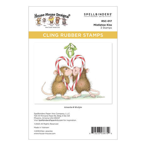 Spellbinders House-Mouse Designs Mistletoe Kiss Cling Rubber Stamp (RSC-017) Spellbinders House-Mouse Designs Mistletoe Kiss Cling Rubber Stamp (RSC-017)