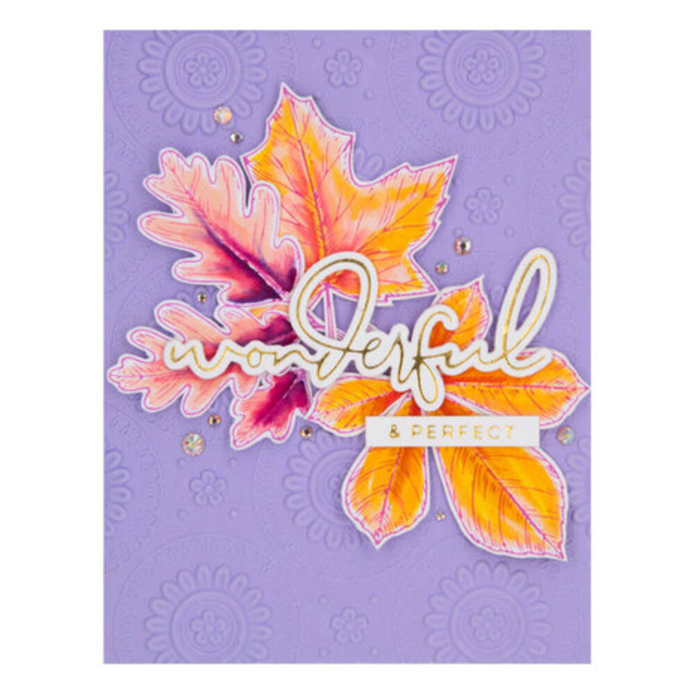 Spellbinders Autumn Leaves Press Plate & Die Set (BP-082)