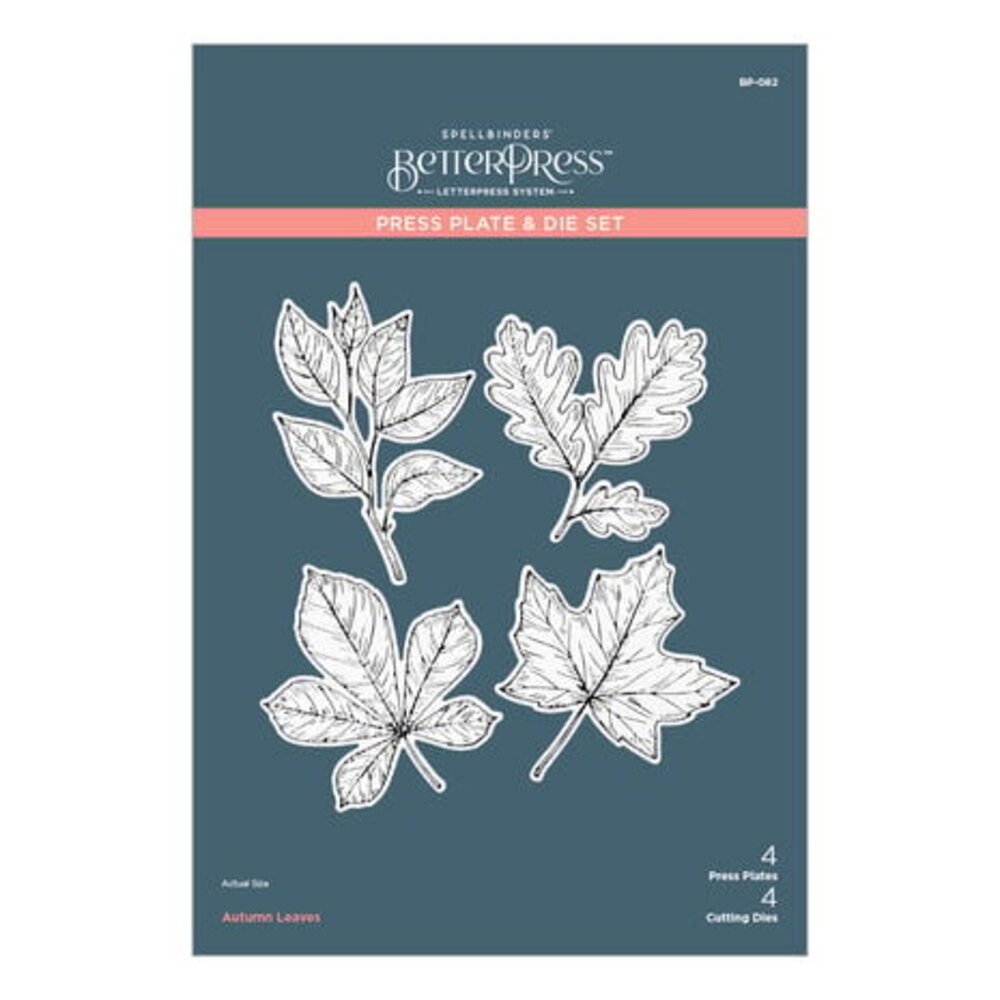 Spellbinders Autumn Leaves Press Plate & Die Set (BP-082)