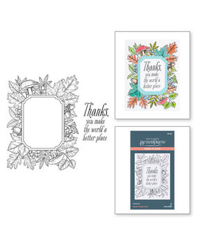 Spellbinders Autumn Thanks Frame Press Plate (BP-083) Spellbinders Autumn Thanks Frame Press Plate (BP-083)