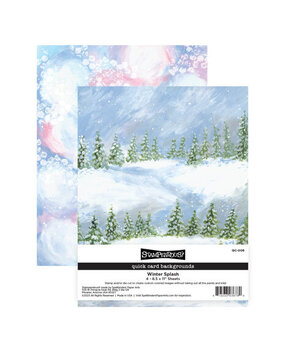 Stampendous! Quick Cards Backgrounds Winter Splash (QC-008) Stampendous! Quick Cards Backgrounds Winter Splash (QC-008)