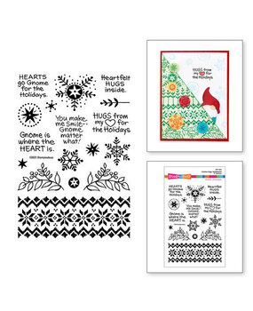 Stampendous! Gnome Hugs Sentiments Clear Stamps (STP-204)