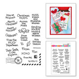 Stampendous! Holiday Hugs Sentiments Clear Stamps (STP-205)