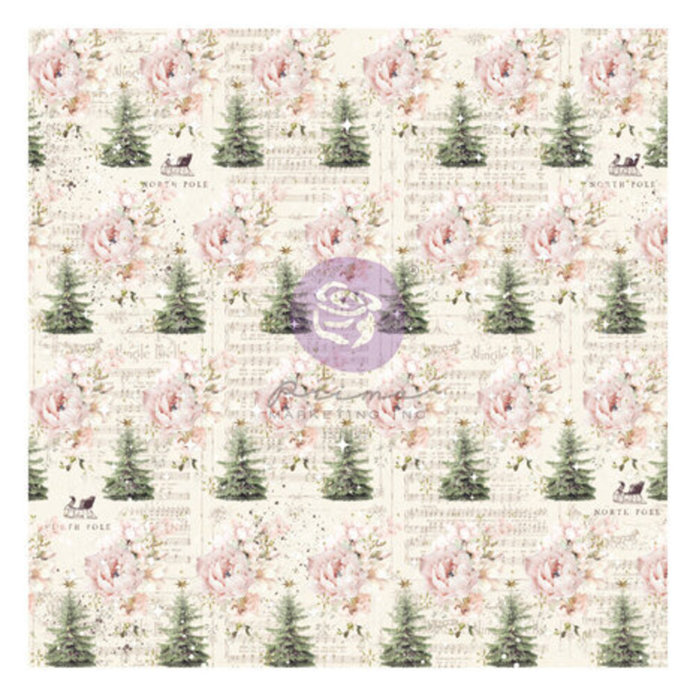 Prima Marketing Inc Christmas Market 12x12 Inch Vellum Sheet (980870) Prima Marketing Inc Christmas Market 12x12 Inch Vellum Sheet (980870)