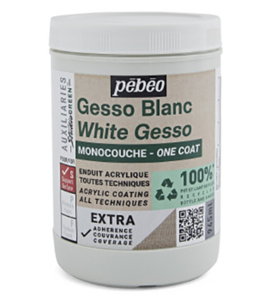 Pebeo White Gesso One Coat 945ml (818616)
